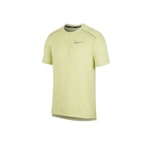 NIKE Dri-FIT Miler 1.0 Running Shirt Yellow Volt Men's Sz S *NEW* AJ7565-331